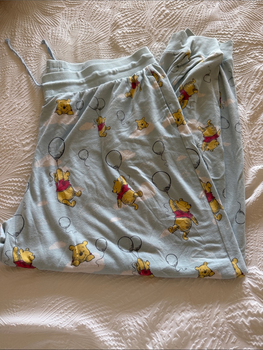 Light Blue Winnie the Pooh Pajama Bottoms